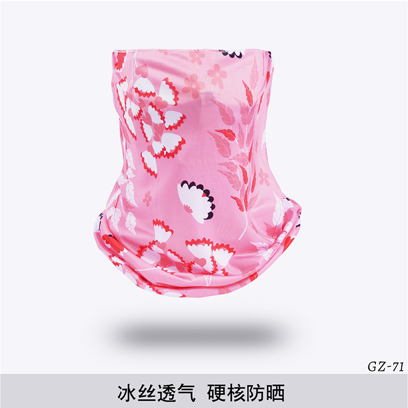 Picture of Outdoor ice silk mask changeable ear scarf men's and women's bicycle riding hood collar sun protection scarf summer