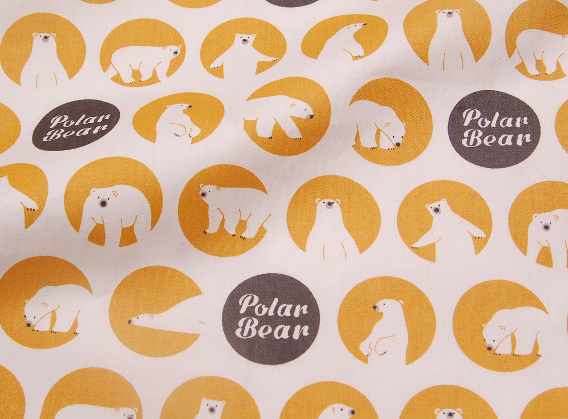 Picture of Factory wholesale ins cotton twill print Penguin baby cartoon cotton non-fluorescent baby fabric
