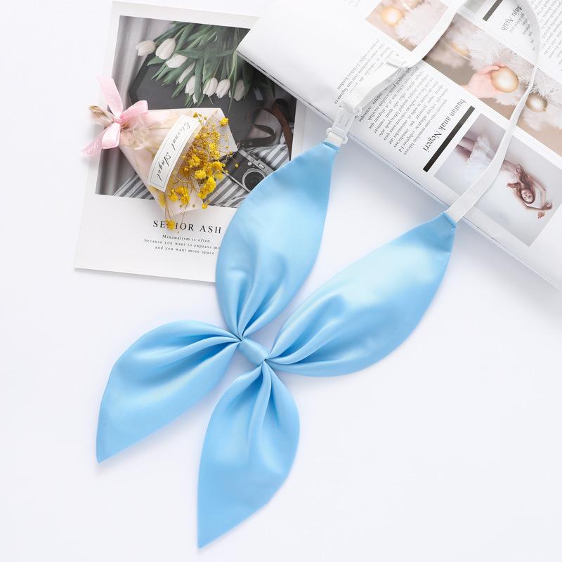 Picture of Goldfish Knot Jk Bow Tie Imitation Triangle Towel Free Slayer Suit Scarf Japanese Bow Uniform Collar wine red
