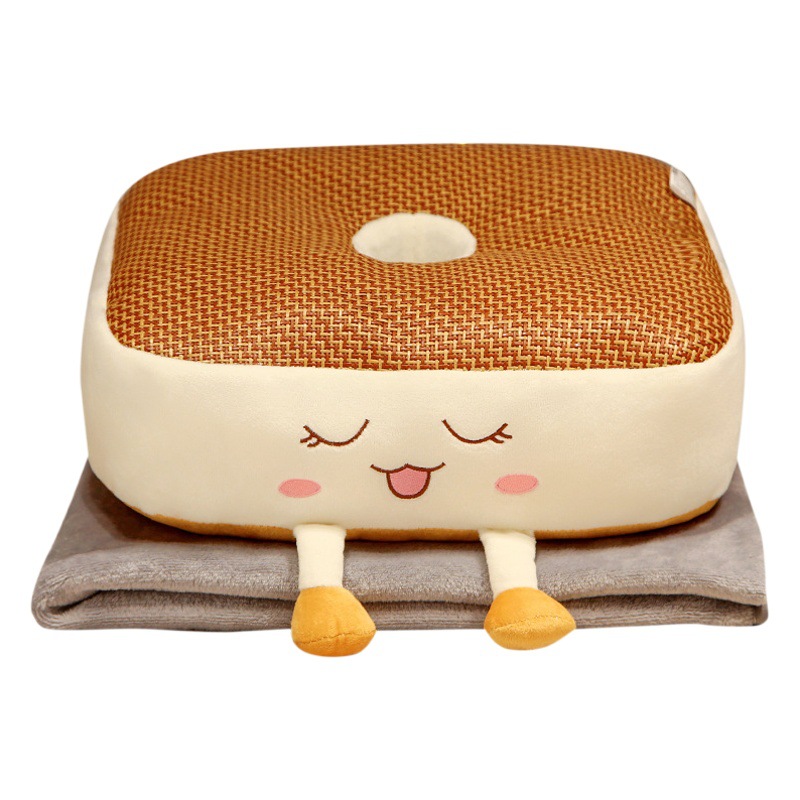 Summer Mat Seat Cushion Butt Student Chair Butt Cushion Tatami Summer Learning Car Heightening Car Office