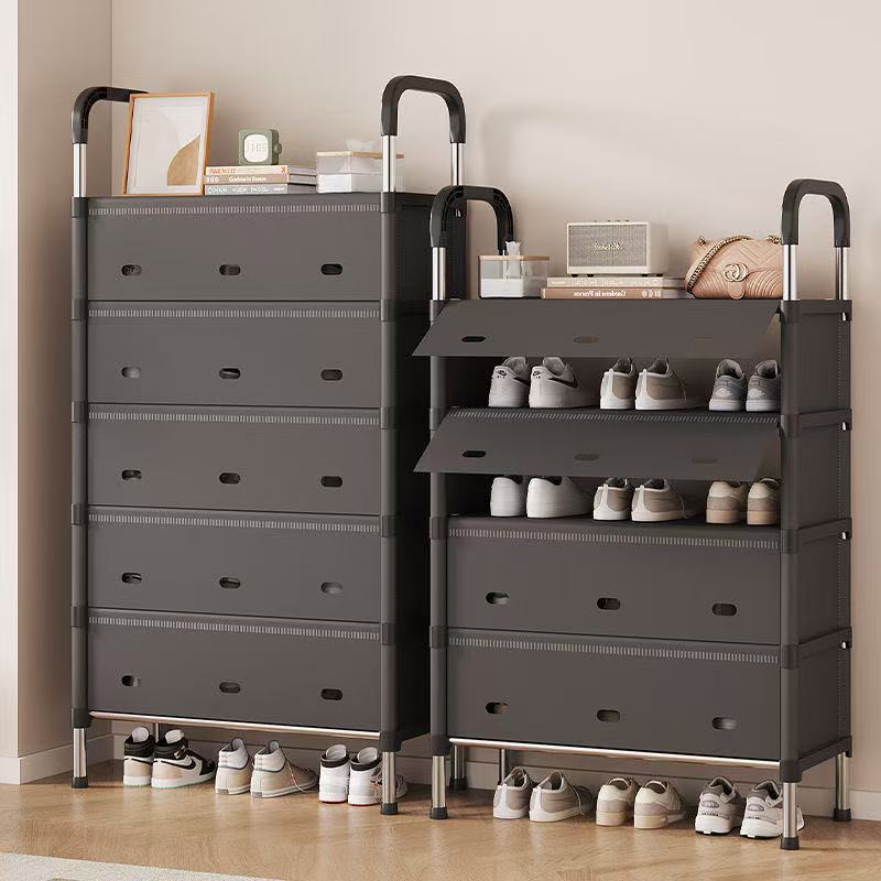 Shoe rack home door multi-layer entrance door indoor good-looking simple dustproof shoe cabinet 2025 new model is strong and durable