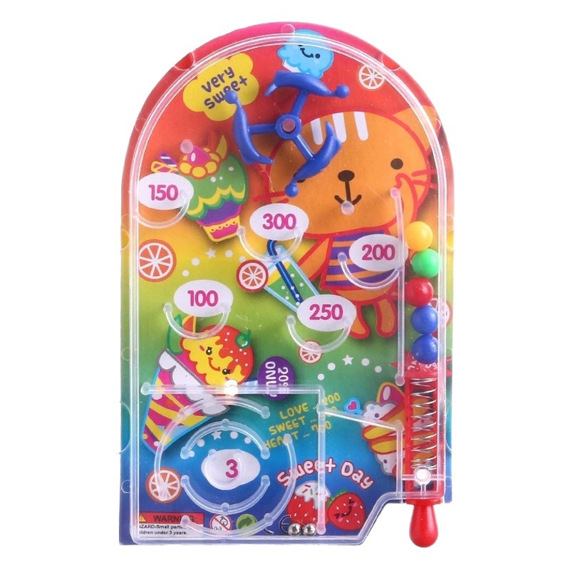 Creative Children's pinball plate pinball game Cartoon handheld game machine catapult scoring machine leisure gift wholesale