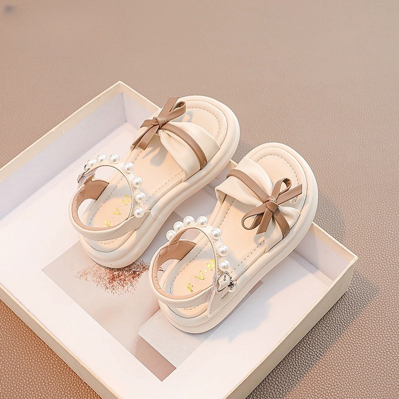 Girls Shoes Kids Baby Princess Sandals 2025 New Summer Girls Big Kids Stylized Soft Bottom Open Toe Shoes