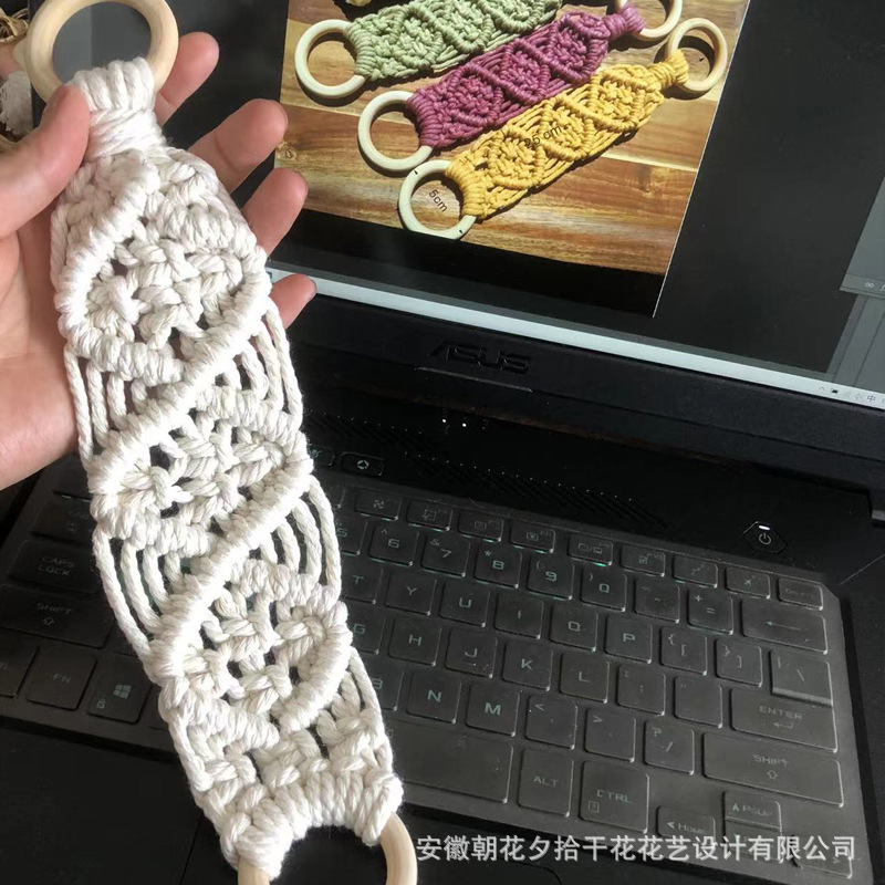 Picture of Cross-border E-commerce Hand-woven Towel Hanging Ring Decorative Tapestry Towel Rack Decorative Boutique Hanging Nordic Style