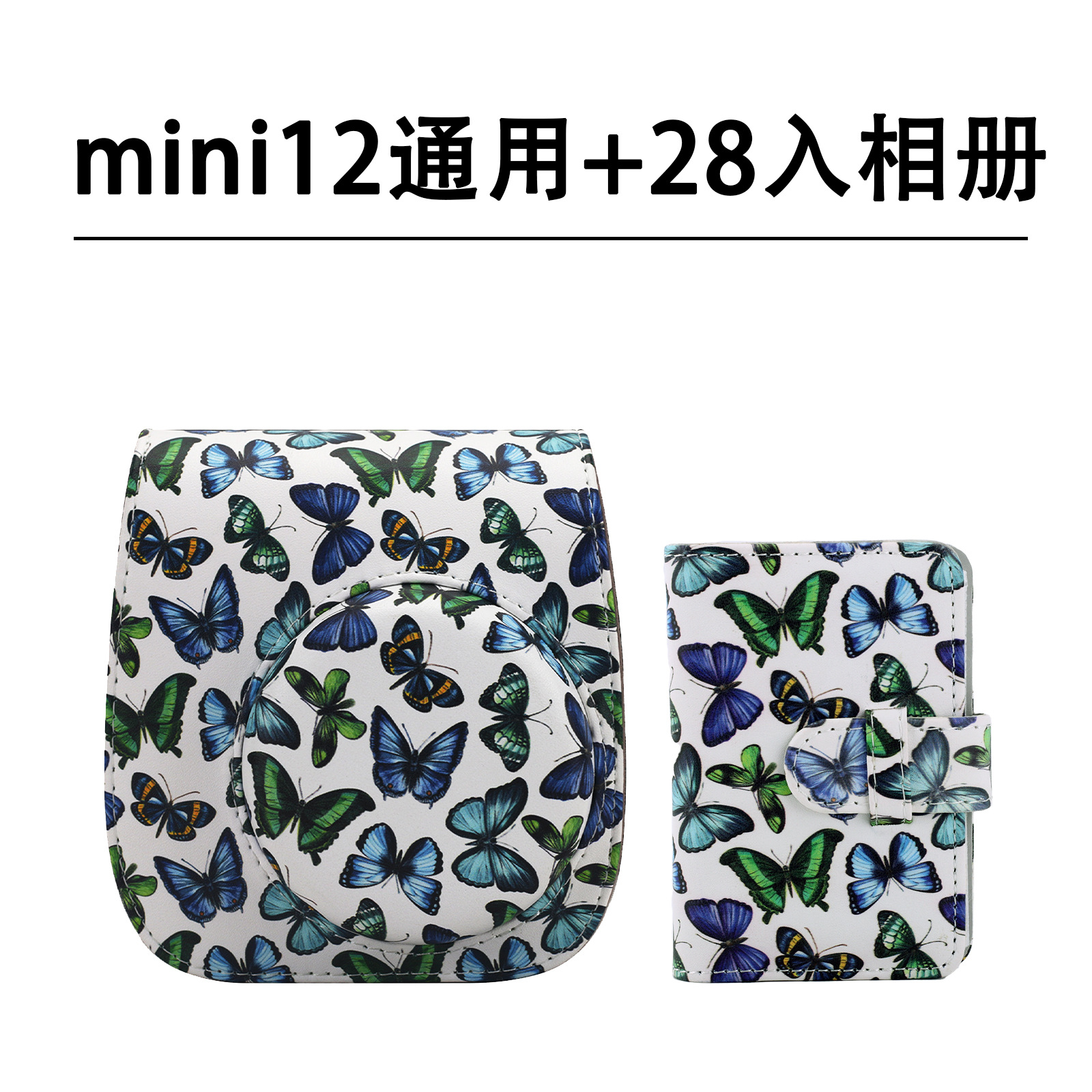 Picture of Fuji clapper mini8/9/11/12 3 inch photo album camera bag suit cartoon cute canvas messenger bag
