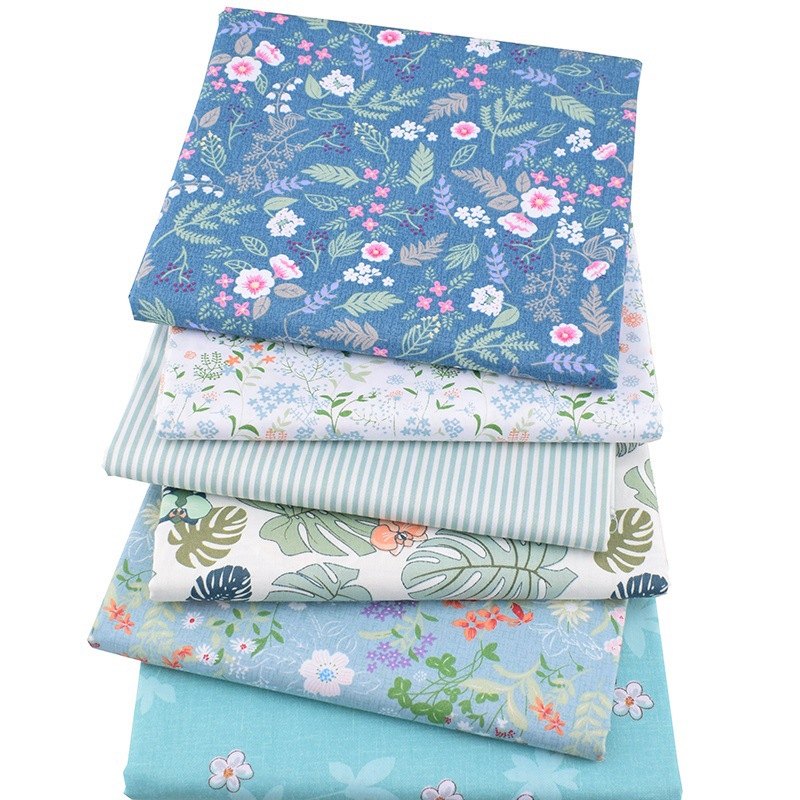 Picture of Foreign trade cotton twill printed fabric DIY hand patchwork group 6/7/8 cotton floral fabric wholesale