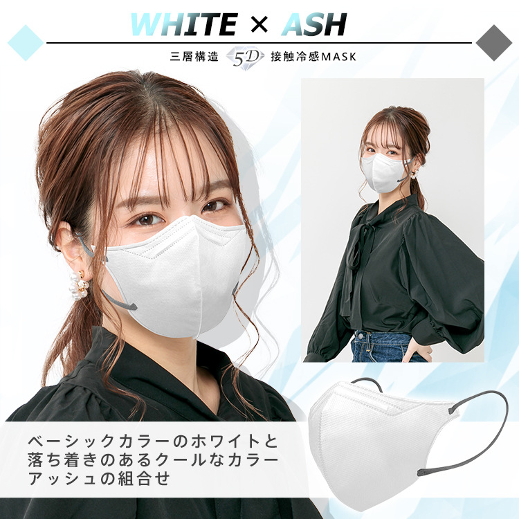 Picture of Cross-Border New 3D Stereo Sun Protection and Anti-Uv Cooling Mask with Melt-Blown Breathable Three-Layer Mask in Independent Box