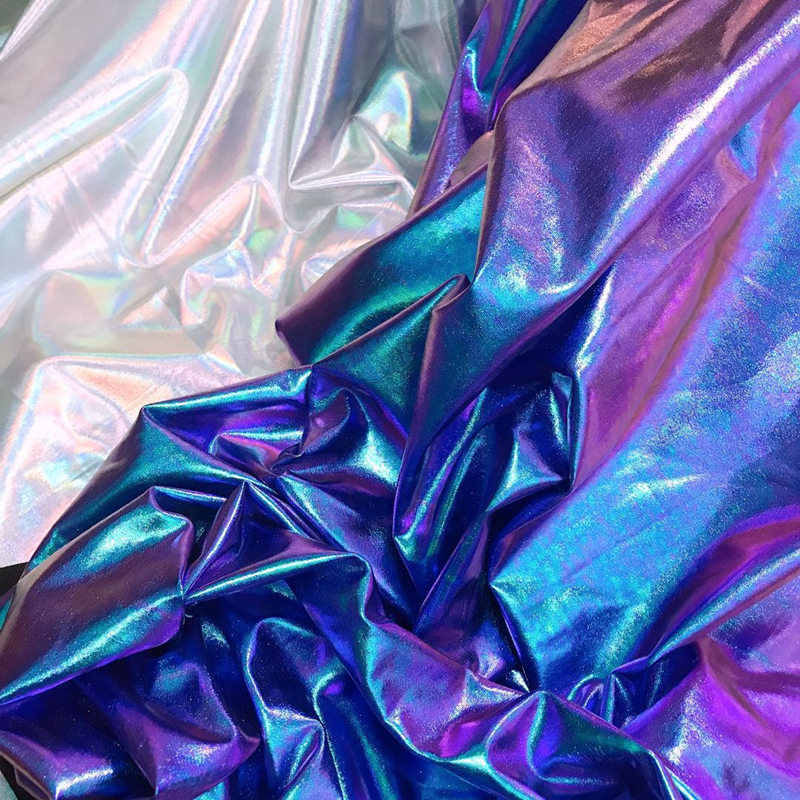 Ins Texture Fantasy Laser Fabric Photography Props Tiktok Influencer Background Cloth Performance Costume Fabric