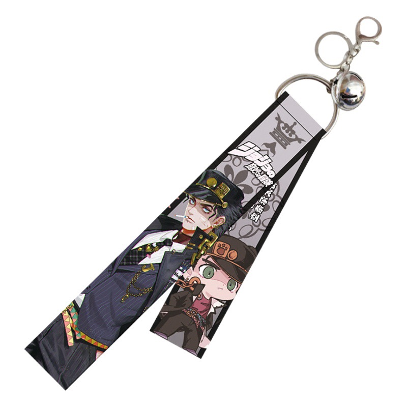 JOJO Animation Peripheral Ribbon Keychain jojo Animation Peripheral Ribbon Pendant