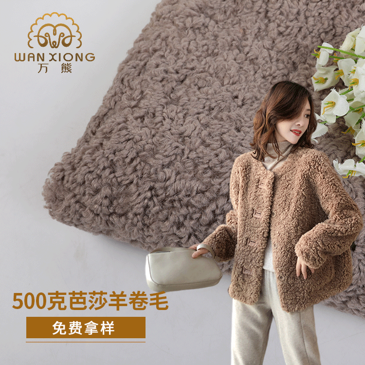 Spot factory 500g polyester polyester fashion manufacturing sheep roll lamb wool dream Bazaar wool