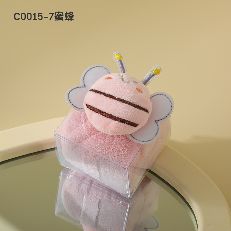 Picture of Hand gift towel creative towel cartoon animal children's square towel Tulip small towel gift box doll