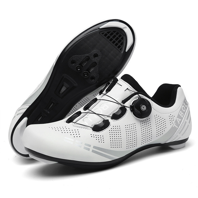 New Bicycle Riding Shoes, Mountain Bike Lock Shoes, Lock-Free Shoes, Dynamic Bicycle Hard-Soled Riding Shoes for Men and Women