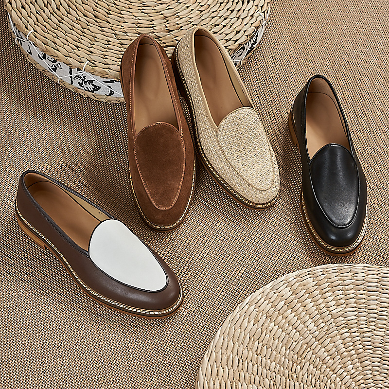 Men's Breathable Loafers Soft Leather Slip-on Thick-soled Men's Shoes Lightweight Slip-on Casual Board-toe Layer Cowhide Shoes