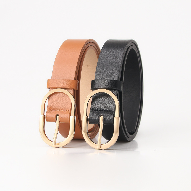 New Style Simple All-match Fashion Pin Buckle Women's Belt Casual Korean Belt Women's Decorative Jeans Belt for Hair