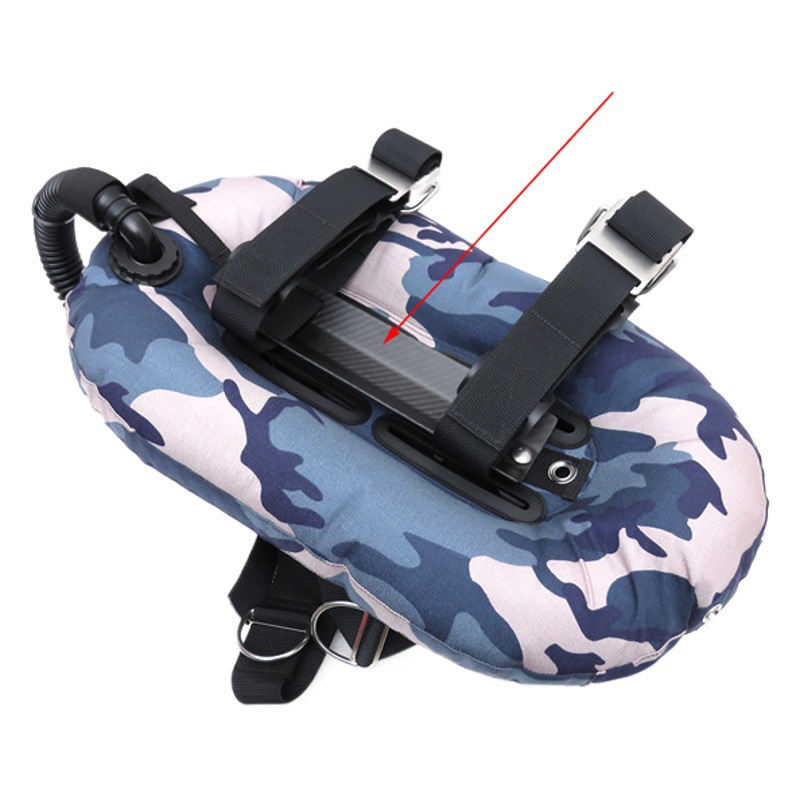 Carbon fiber light weight single bottle adapter STA for diving back fly