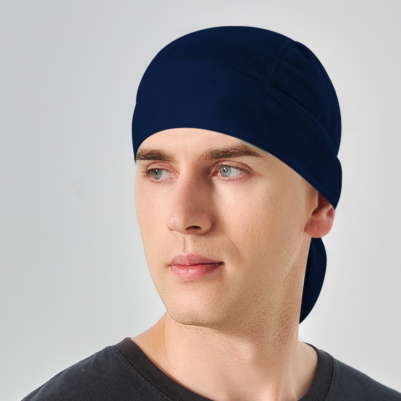Picture of Pirate Hat Mesh Moisture-Wicking Ice Silk Cycling Cap Sports European and American Sun Protection Quick-Drying Headscarf Thin Breathable Moisture-Absorbing