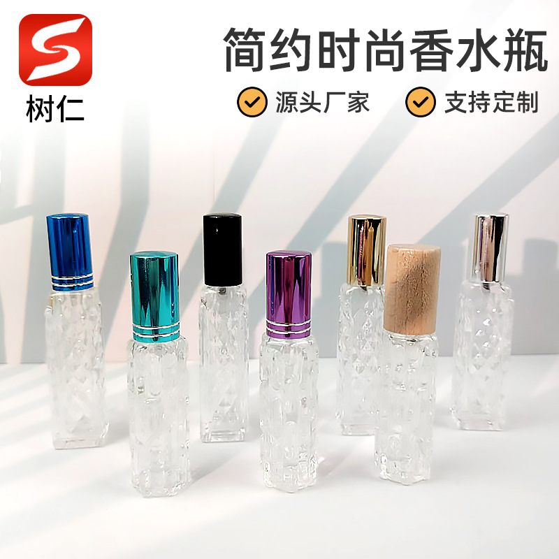 Wholesale in Stock 10ml Screw-Top Portable Dispensing Bottle Small Capacity Press Bottle Spray Bottle Fine White Material Glass Bottle