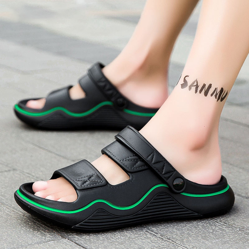 Sandals Men's Summer Outer Wear 2024 New Non-Slip Dual-Use Wading Driving Casual Beach Slippers Men's Summer