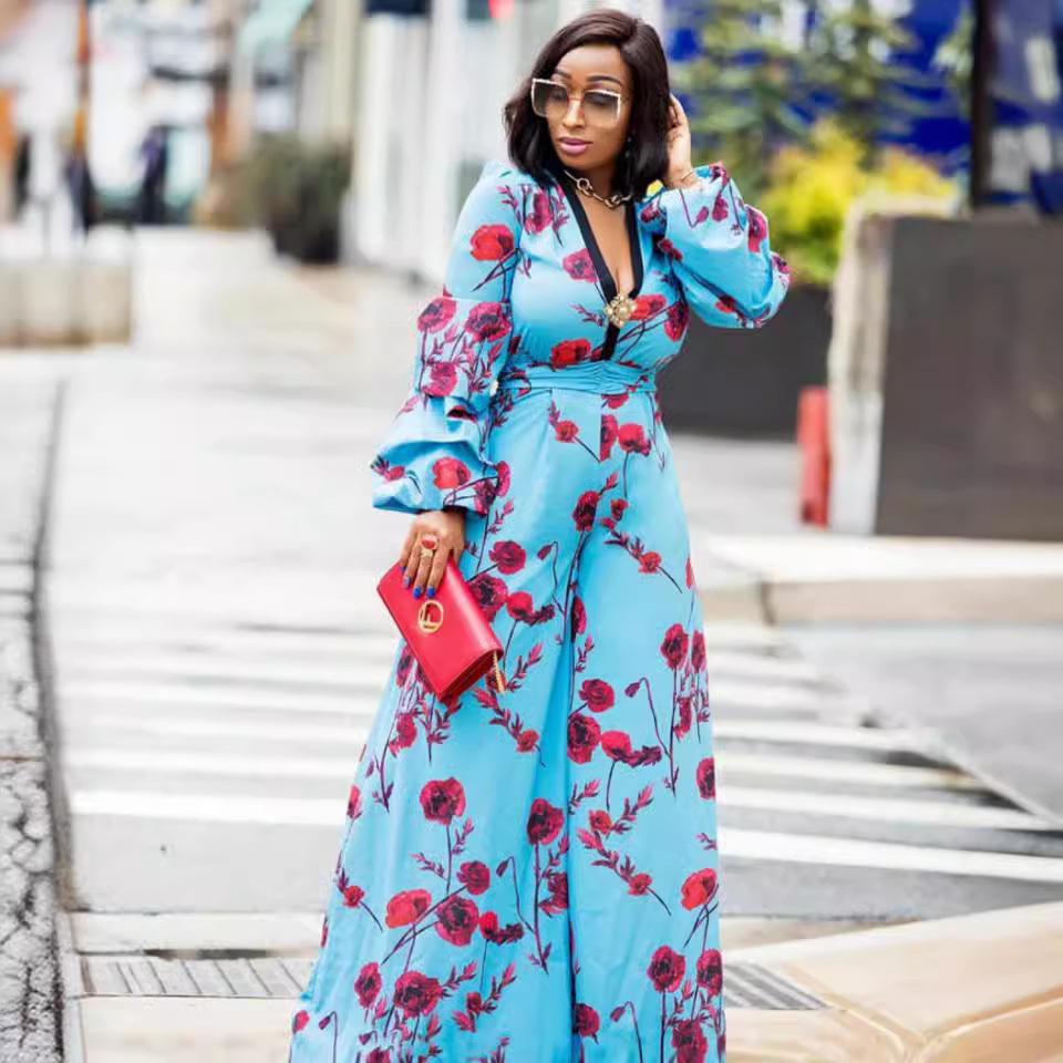 M3222 in stock African Women's dress Ladies Elegant European and American Women's Trousers