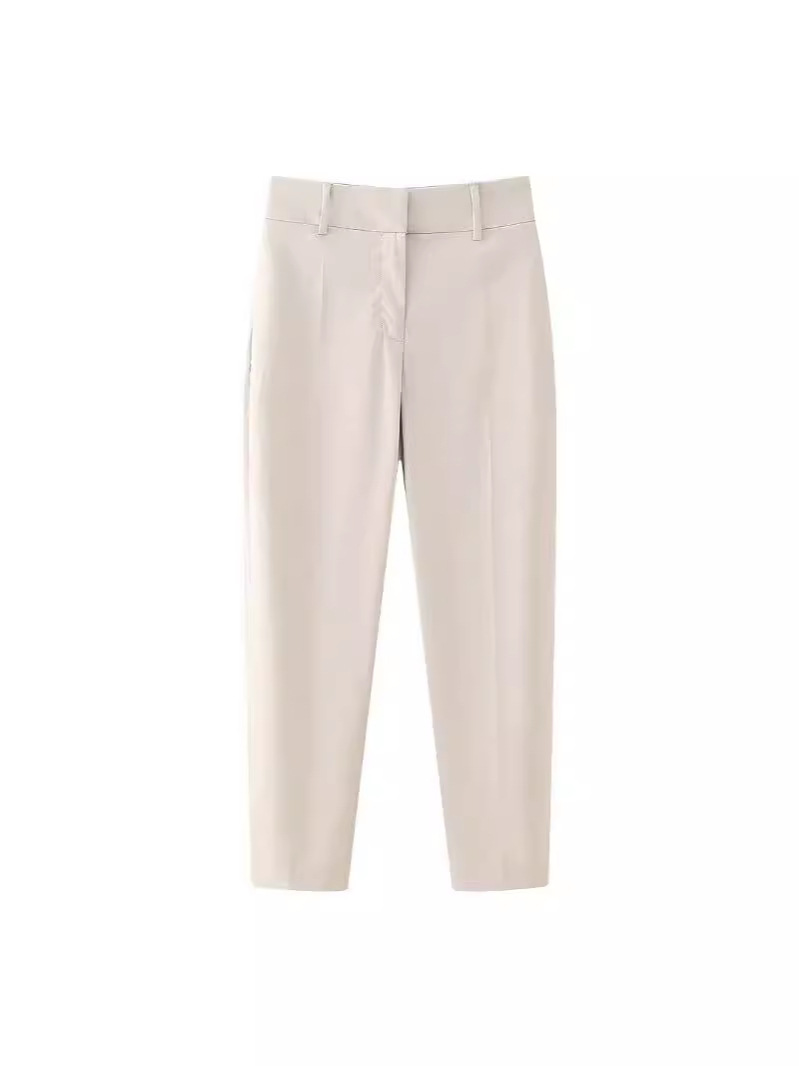 Cross-border Foreign Trade ZA Women's 2024 Summer Fashion All-match Simple Straight Casual Pipe Pants