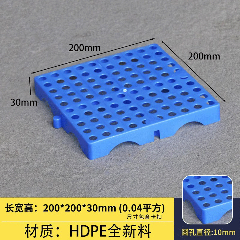 Picture of Rectangular Plastic Pads Can Be Spliced into Moisture-Proof Boards, Plastic Pallets, Storage Mats, Warehouse Boards, and Trays, Specifically for Breeding and Storage