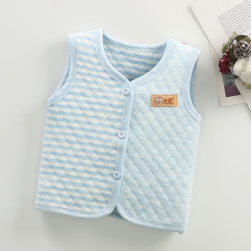 Picture of Spring New Children's Velvet Vest Baby Thickened Vest Cardigan Warm Waistcoat Baby Bottoming Top