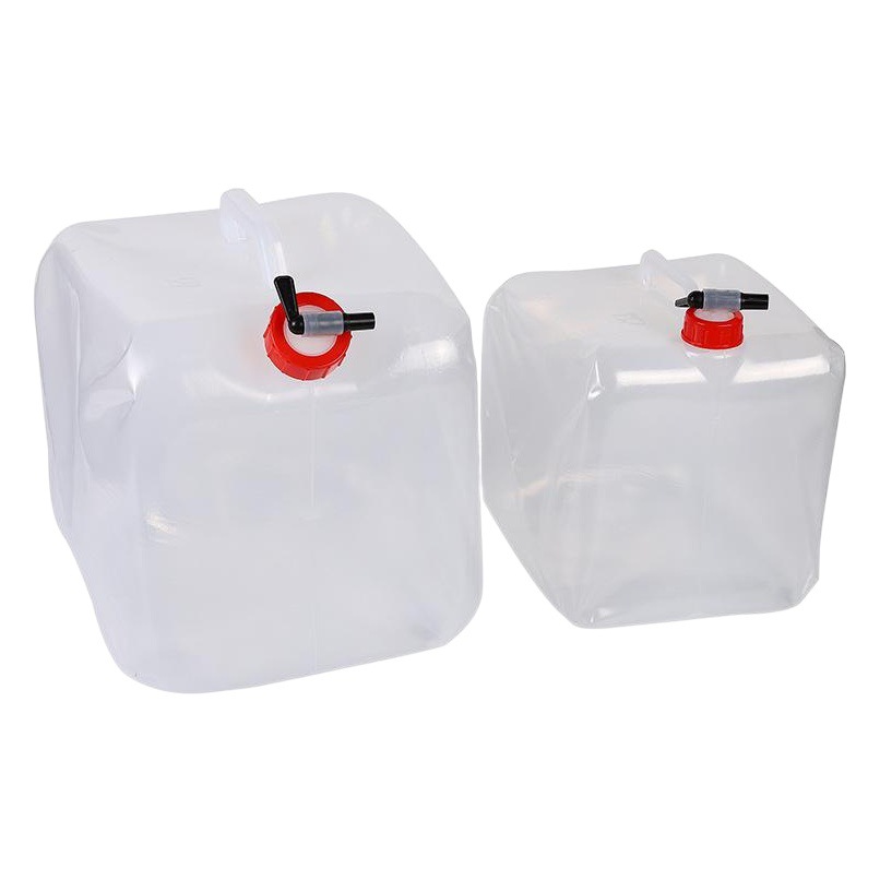 Outdoor folding drinking bucket 10L camping portable large capacity Car Drinking water pot water tool four-corner water bag