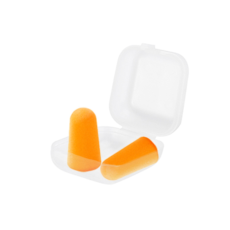 Picture of Printable logo multi-color optional square boxed sound insulation earplugs noise reduction sleeping noise prevention sponge earplugs A30M