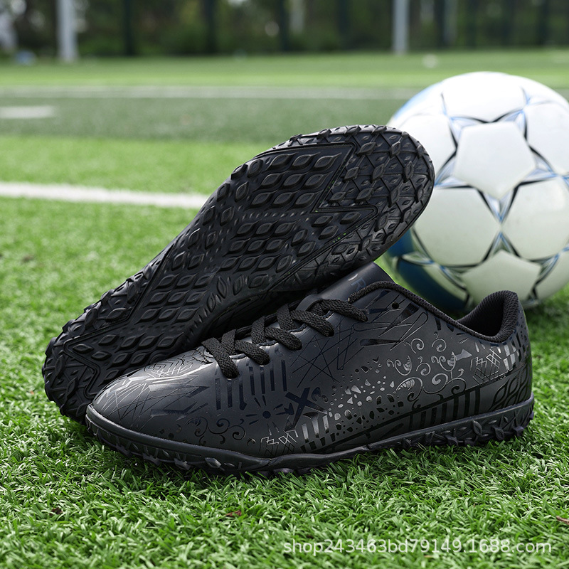 Picture of Factory straight hair football shoes broken nails TF breathable artificial grass football shoes professional competition training shoes cross-border style