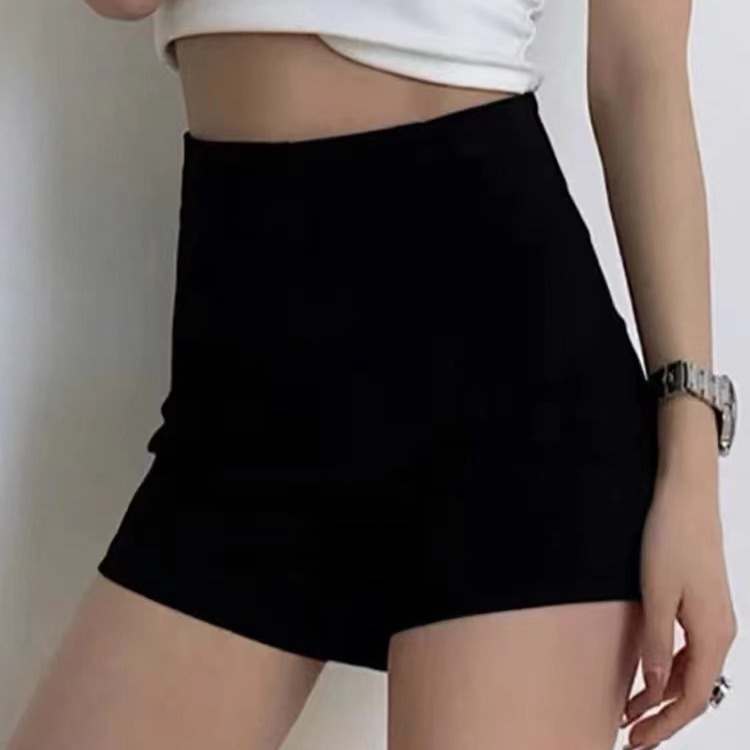 Bottoming shorts women's autumn and winter outer wear anti-exposure safety pants underclothes missing black hot pants high waist with sweater boot pants