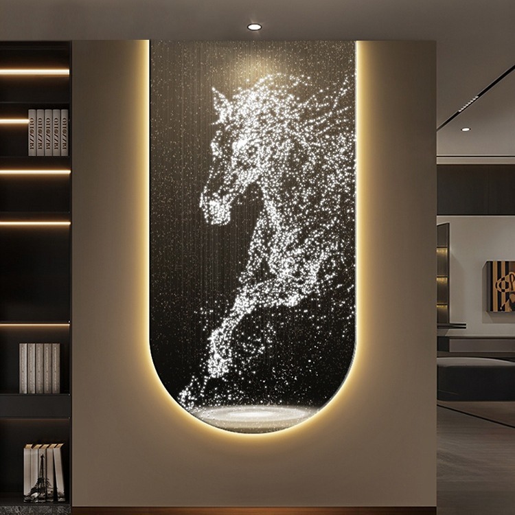 Ma to Chenggong Entrance Entrance Decorative Painting Modern Light Luxury Corridor Aisle Wall Lamp High-end Living Room Background Wall Hanging Painting