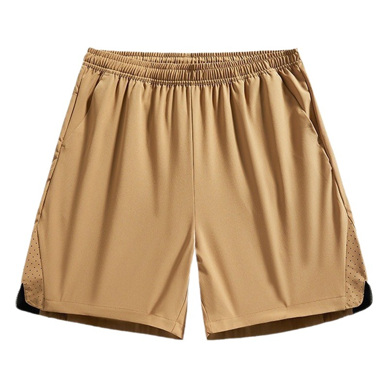 Outdoor Ice Silk Quick-drying Pants Men's Sports Leisure Large Size Shorts Five-length Pants Women's Couple's High Elastic Breathable Ice Silk Shorts
