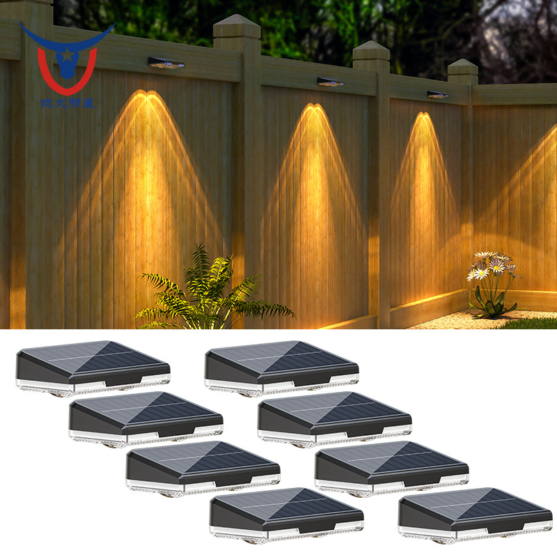 New solar biding lamp outdoor waterproof garden lamp garden wall lamp home decorative fence railing hanging wall lamp factory