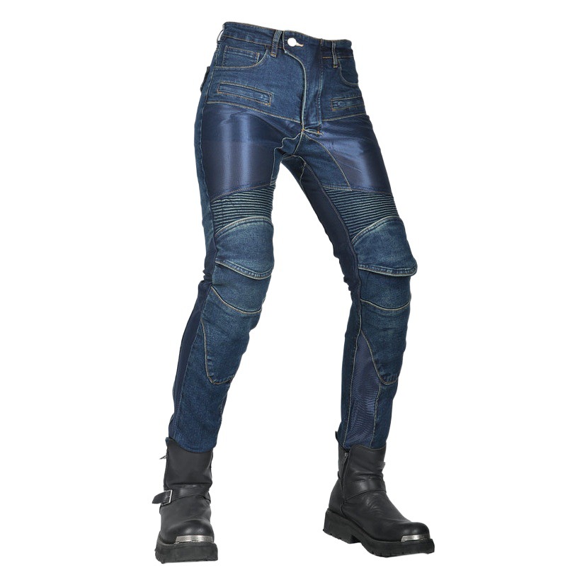 VOLERO motorcycle female knight summer mesh breathable anti-fall pants motorcycle denim riding pants JES-4