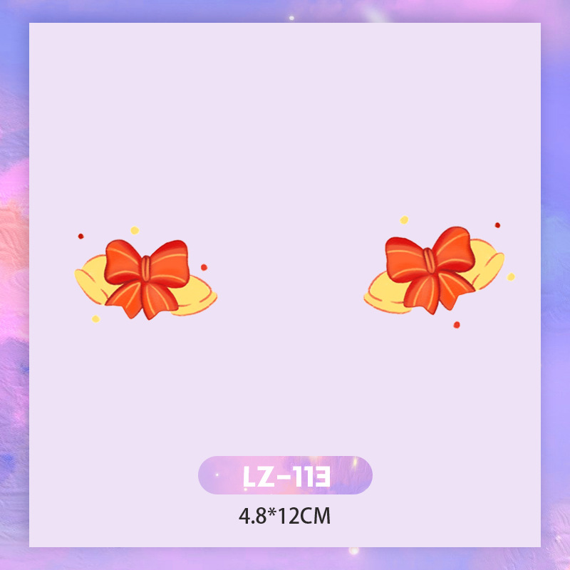 Picture of New Year's Day girl cute face makeup New year new year Creative face stickers love blush cute makeup stickers tattoo stickers
