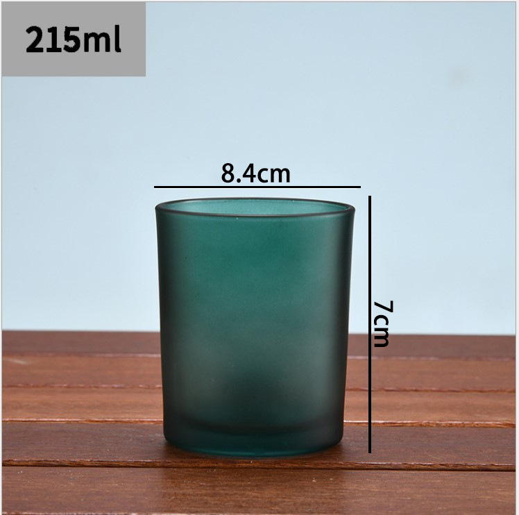 Picture of Wholesale DIY Flameless Scented Candle Cups Empty Colored Glass Jars Transparent Sprayable Glass Bottles with Screen-Printed Text