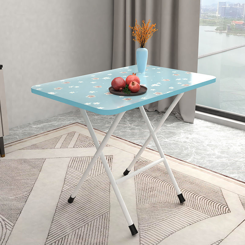 Folding Table Rectangular Lightweight Household Small Apartment Rental Dining Table Portable Stall Outdoor