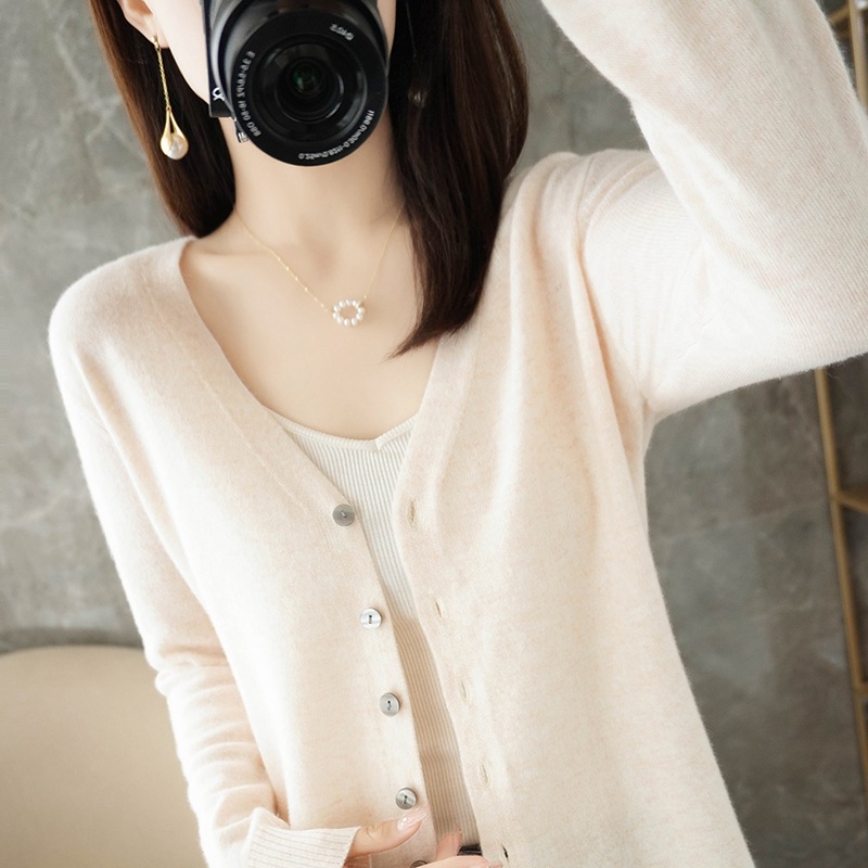 Picture of Knitted Cardigan, Large Size Sweater Cardigan, Women's Loose Cardigan, Short Autumn and Winter Outwear, Women's Long-Sleeved Jacket Base