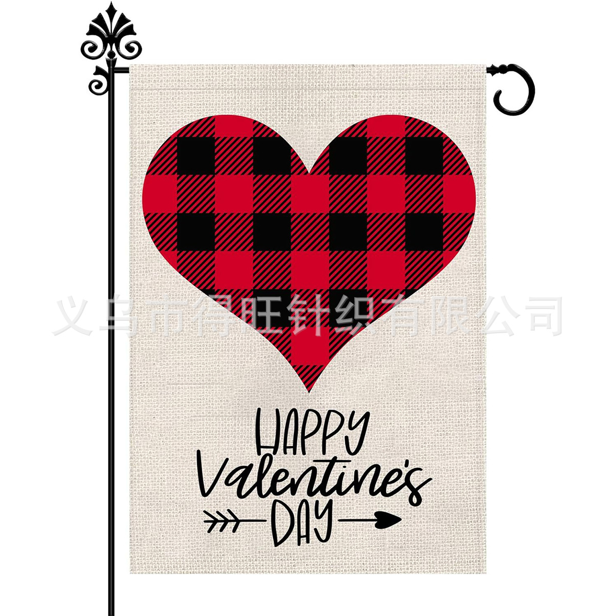 Picture of 2024 Foreign Trade Amazon New Valentine's Day Garden Flag Festival Flag Double-sided Flag Love Car Garden Flag