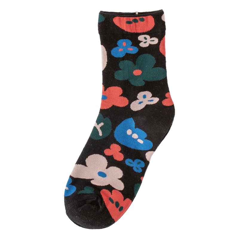 Spring and summer new cotton ladies socks wholesale manufacturers deodorant South Korea small flower tide socks deodorant short socks