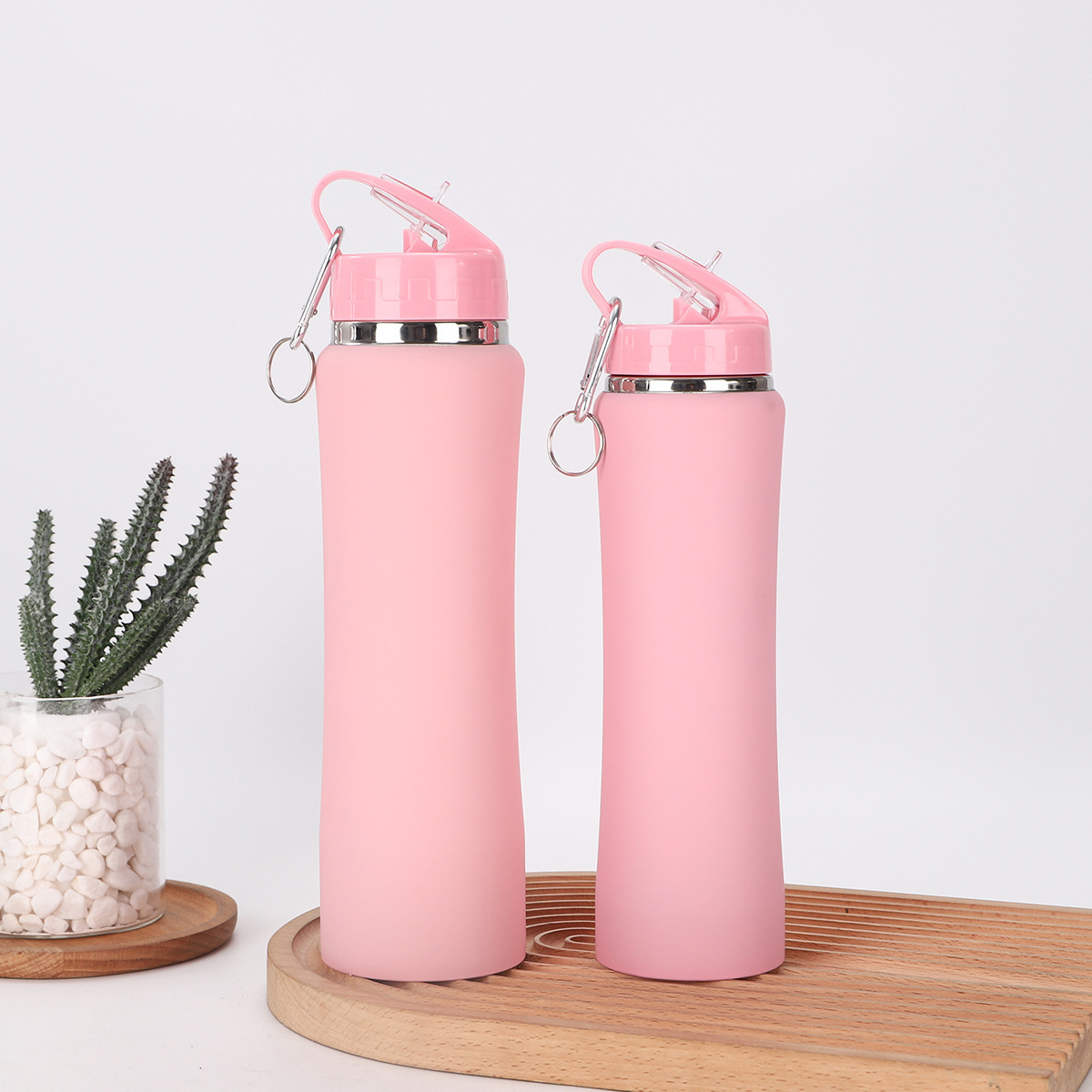 Picture of Cross-border 304 stainless steel straw accompanying cup small waist large capacity thermos cup outdoor portable sports kettle