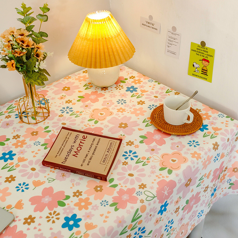 Picture of Checkerboard Tablecloth Ins Style Popular Photo Student Desk Dormitory Decoration Coffee Table Dustproof Picnic Stall Cloth