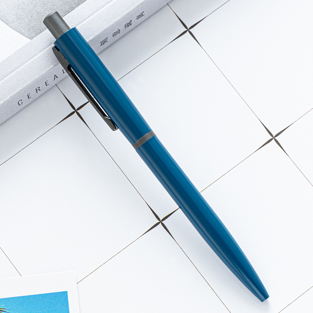 Picture of Spot Press Ball Pen wholesale multi-color metal ball pen office writing Stationery Gift advertising pen logo