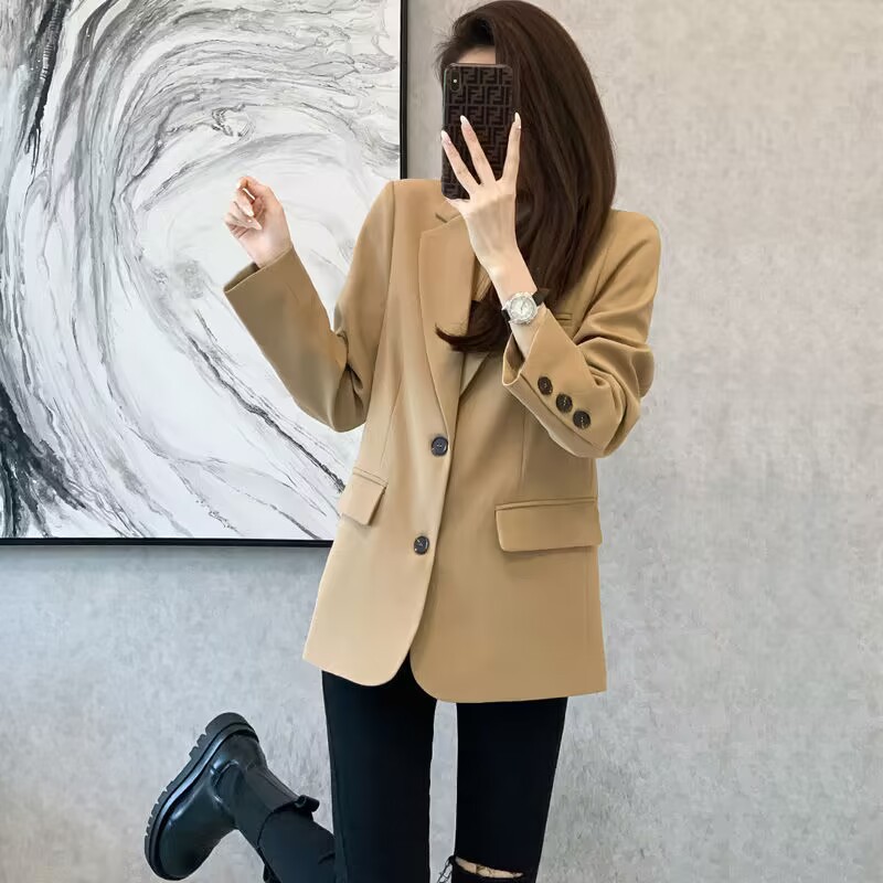 Picture of 2024 new wholesale commuter spring and autumn Joker suit jacket female Korean trend European little one generation hair