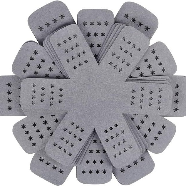 Felt pot mat pan anti-scalding mat different sizes pot separation mat stackable light gray