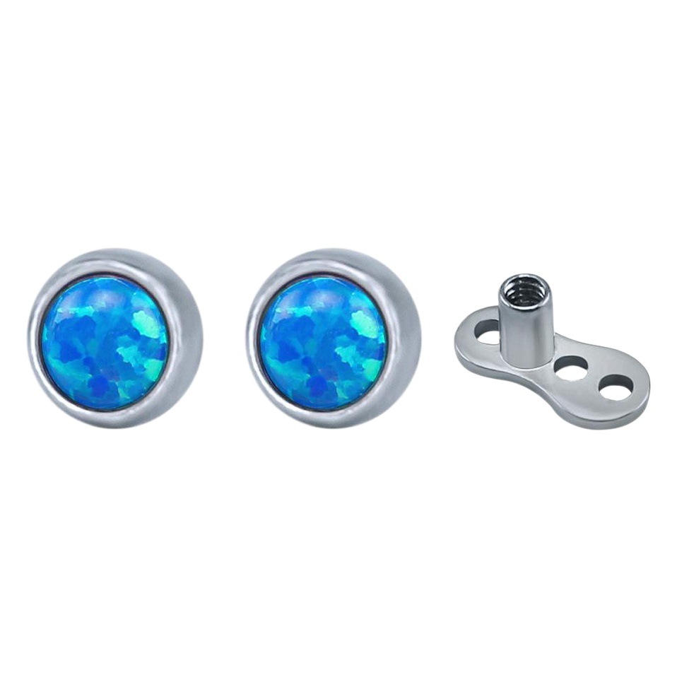 Cross-border European and American exaggerated skin puncture nail zircon rhinestone various styles 316L titanium steel jewelry
