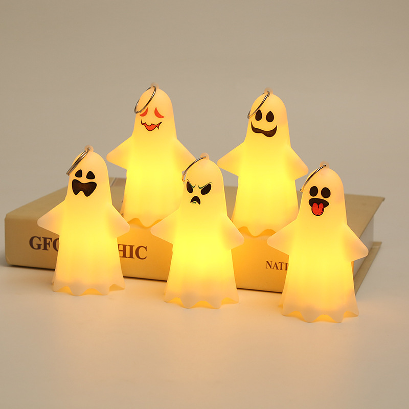 Picture of halloween Decoration Ghost Pendant Portable Small Ghost Night Light Troublemaker halloween Party Props