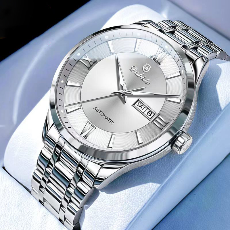 Picture of New non-automatic mechanical watch men's watch waterproof luminous calendar trembles live explosions a generation of hair