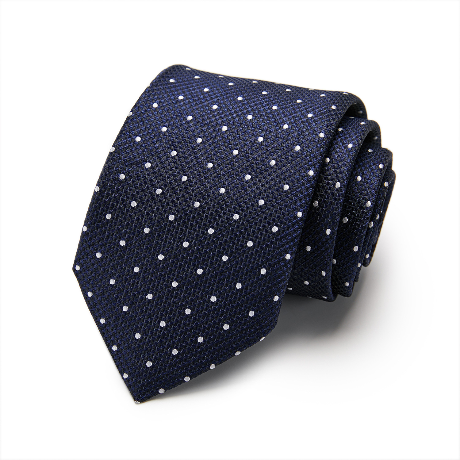 Picture of Tie spot tie polyester silk tie manufacturer 8cm business men's formal wear wedding studio tie