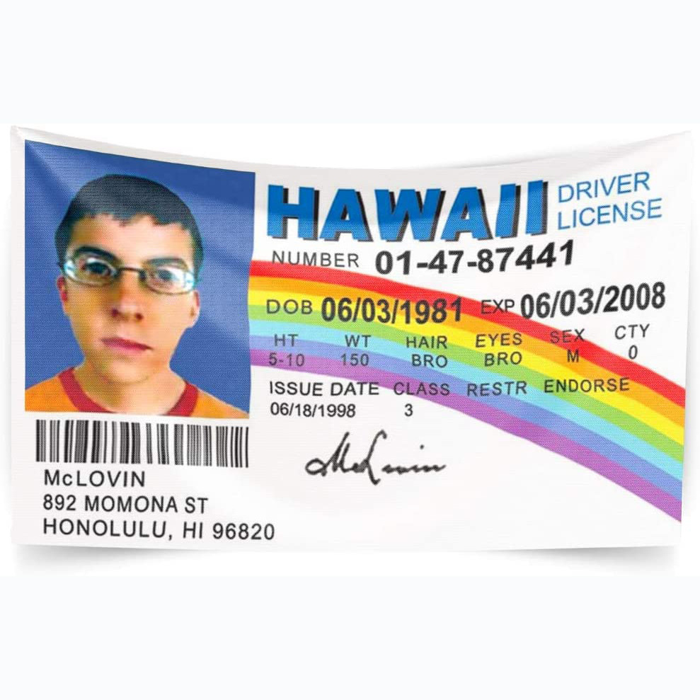Picture of Cross-Border Supply Id Driver License3X5Ft Id Card Driver's License Dormitory Decoration Flag Tapestry